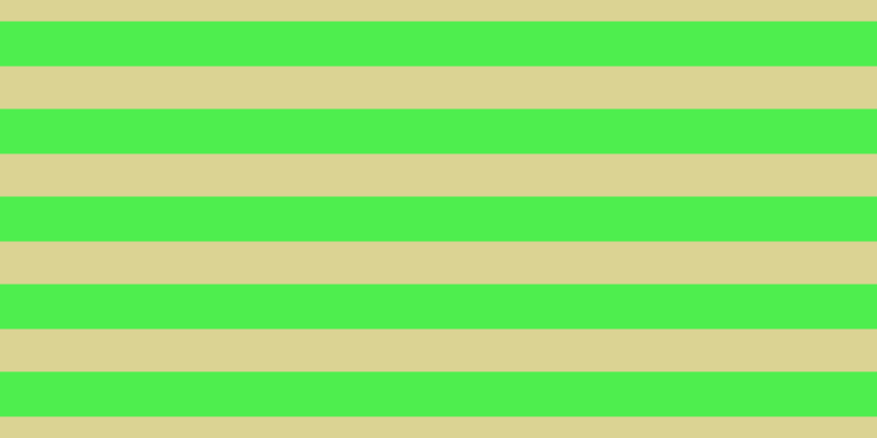 #4eee4e, #dbd393 horizontal lines, thirty-nine pixels wide, forty-one pixels apart