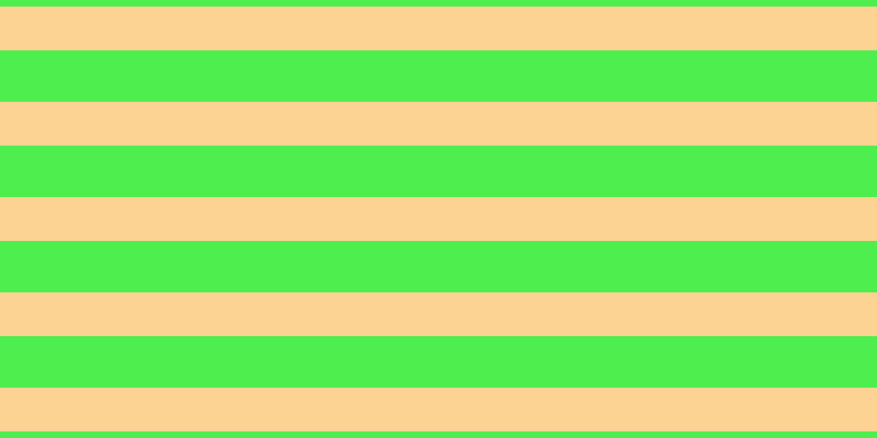 #4eee4e, #fcd393 horizontal lines, forty pixels wide, forty-seven pixels apart