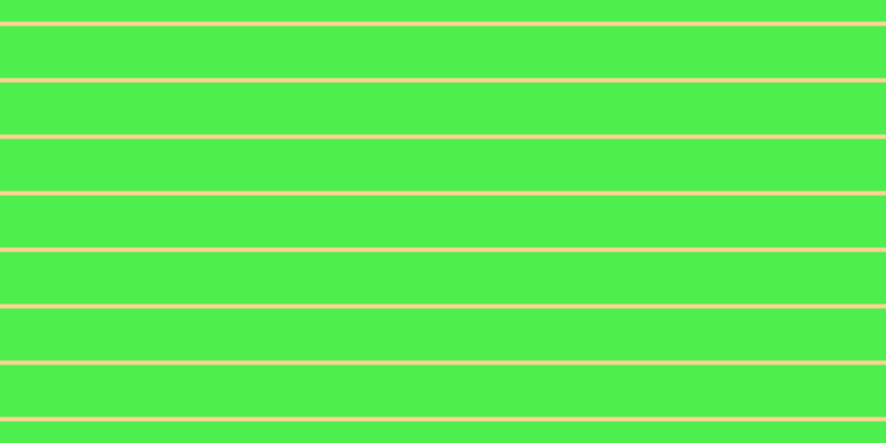 #4eee4e, #fcd393 horizontal lines, four pixels wide, forty-seven pixels apart