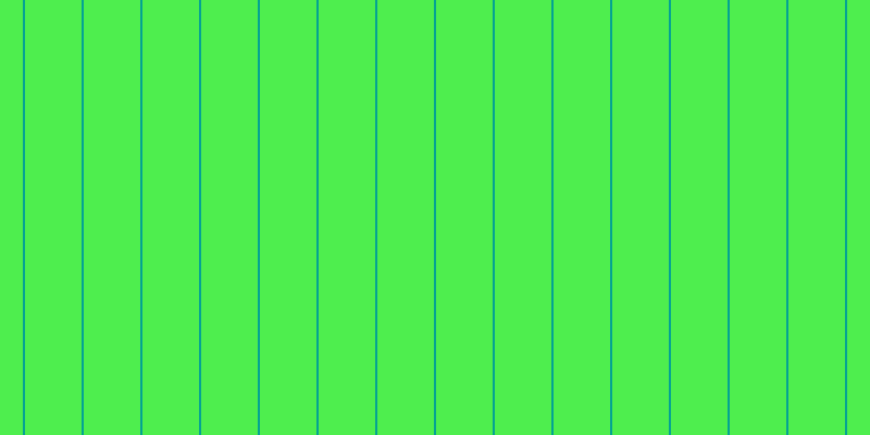 #4eee4e, #04a393 vertical lines, two pixels wide, fifty-two pixels apart