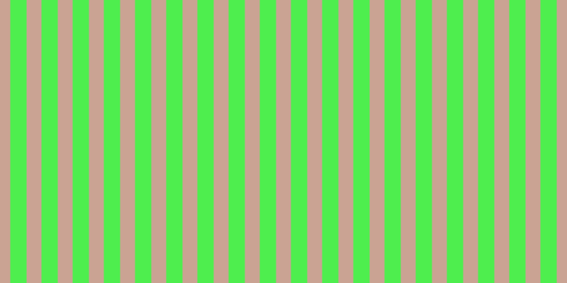 #4eee4e, #caa393 vertical lines, twenty-one pixels wide, twenty-three pixels apart