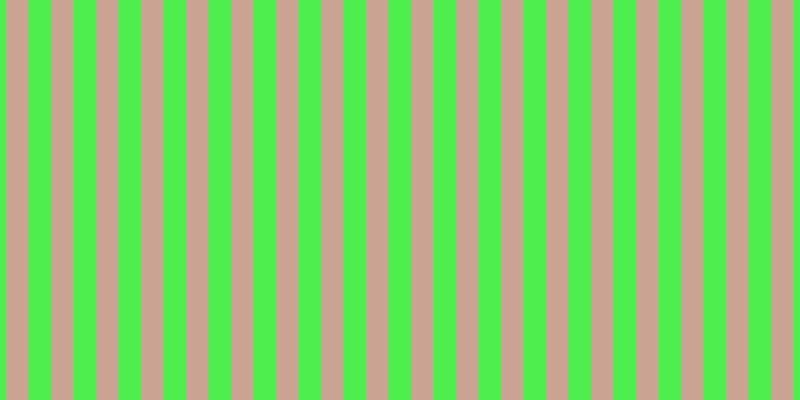 #4eee4e, #caa393 vertical lines, twenty-two pixels wide, twenty-three pixels apart