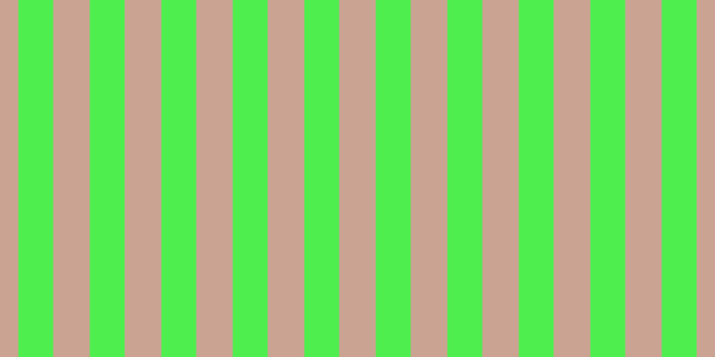 #4eee4e, #caa393 vertical lines, forty-one pixels wide, thirty-nine pixels apart