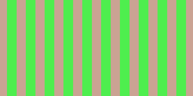 #4eee4e, #caa393 vertical lines, thirty-eight pixels wide, forty pixels apart