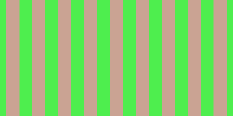 #4eee4e, #caa393 vertical lines, forty-five pixels wide, forty-four pixels apart