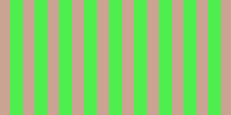 #4eee4e, #caa393 vertical lines, forty-one pixels wide, forty-five pixels apart