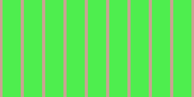 #4eee4e, #caa393 vertical lines, thirteen pixels wide, seventy-five pixels apart