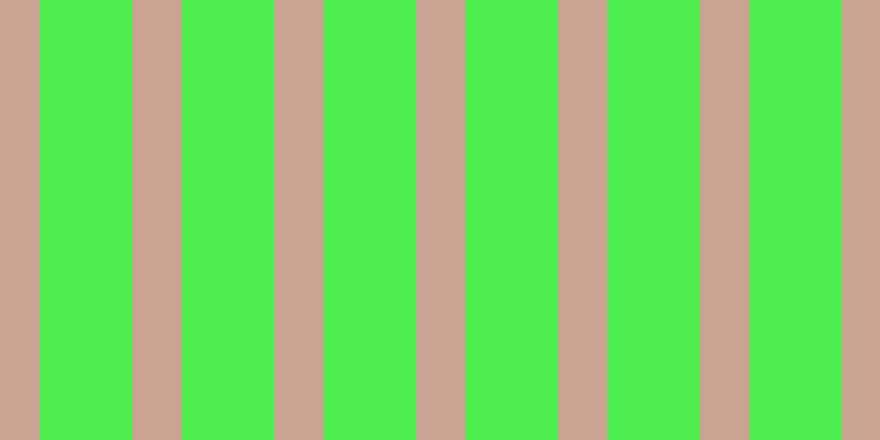 #4eee4e, #caa393 vertical lines, forty-five pixels wide, eighty-four pixels apart