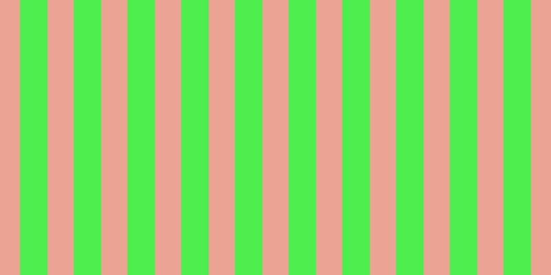 #4eee4e, #eba393 vertical lines, thirty-eight pixels wide, forty pixels apart