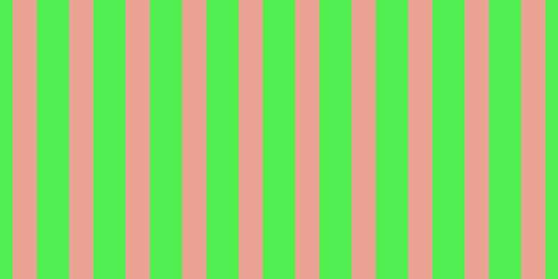 #4eee4e, #eba393 vertical lines, thirty-five pixels wide, forty-six pixels apart