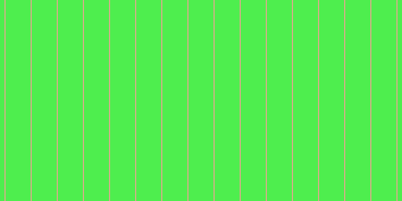 #4eee4e, #eba393 vertical lines, two pixels wide, fifty pixels apart