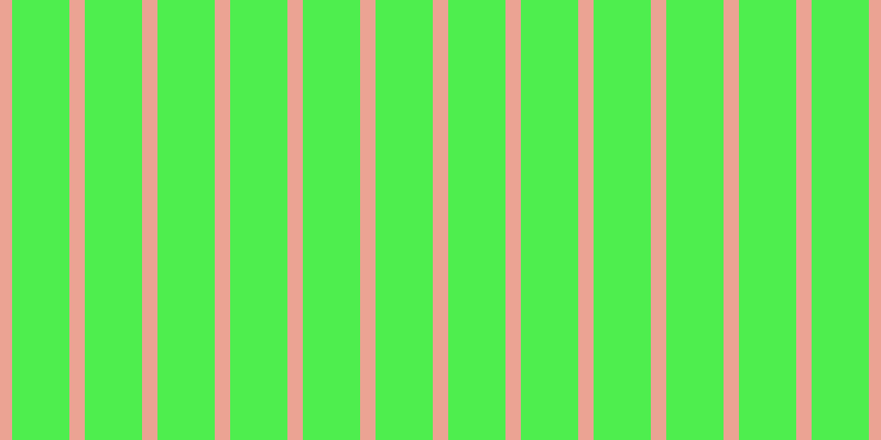 #4eee4e, #eba393 vertical lines, fourteen pixels wide, fifty-two pixels apart