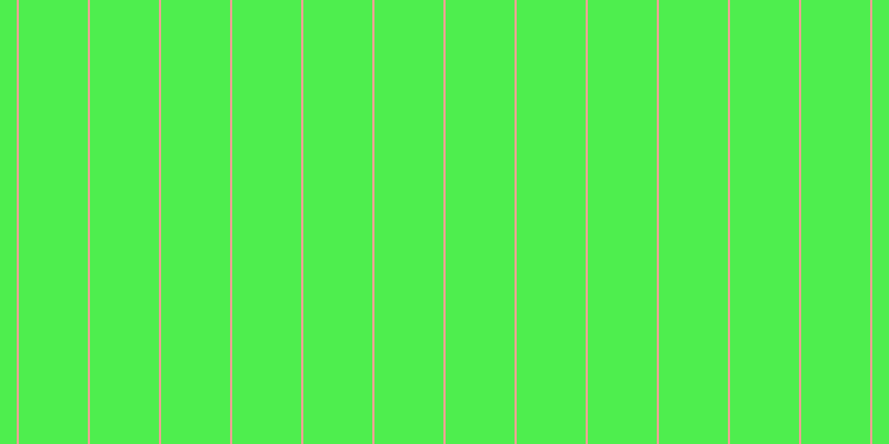 #4eee4e, #eba393 vertical lines, two pixels wide, sixty-two pixels apart