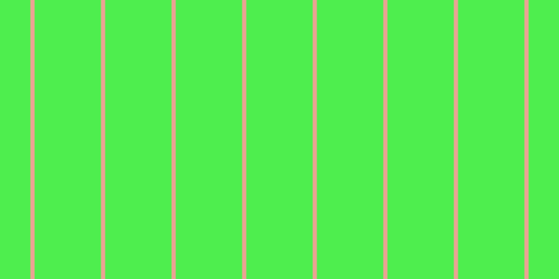 #4eee4e, #eba393 vertical lines, six pixels wide, ninety-five pixels apart