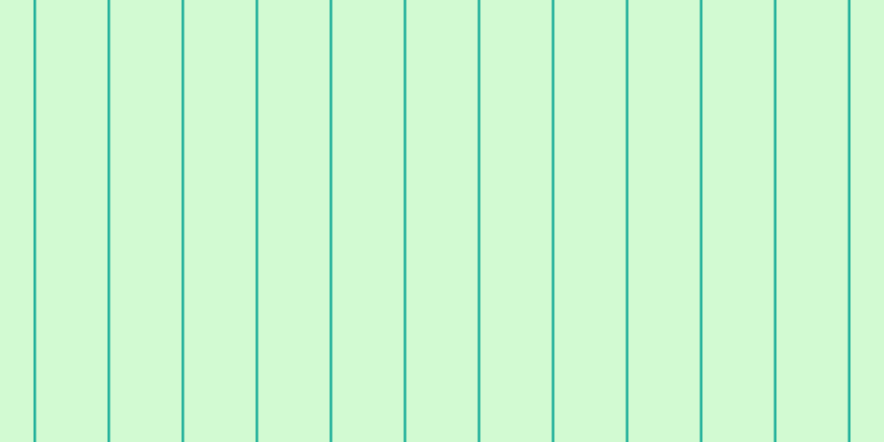 #4eee4e (25%), #04a393 vertical lines, two pixels wide, sixty-five pixels apart