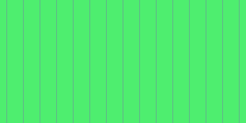 #4eee6f, #67a393 vertical lines, two pixels wide, fifty-two pixels apart