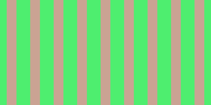 #4eee6f, #caa393 vertical lines, thirty-seven pixels wide, fifty-two pixels apart