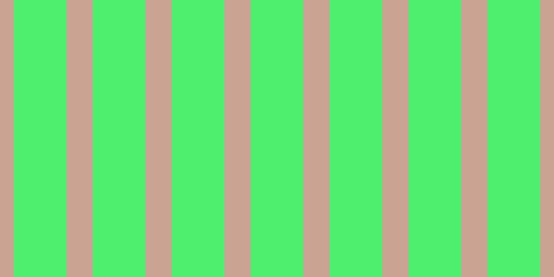 #4eee6f, #caa393 vertical lines, thirty-eight pixels wide, seventy-six pixels apart