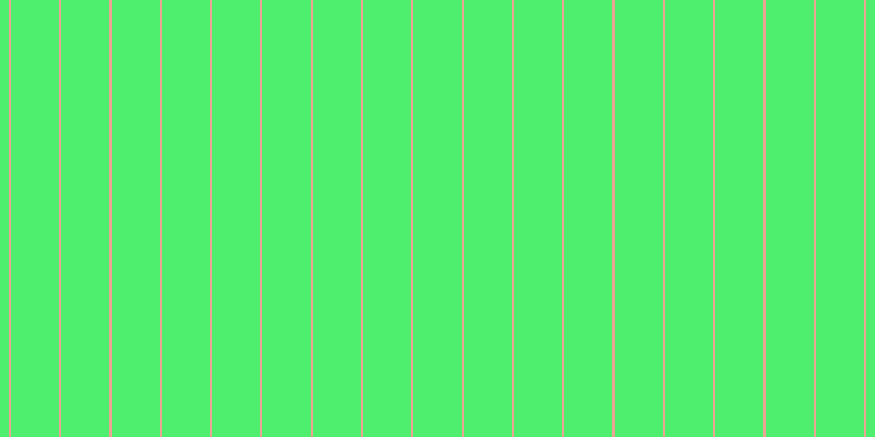 #4eee6f, #eba393 vertical lines, two pixels wide, forty-four pixels apart