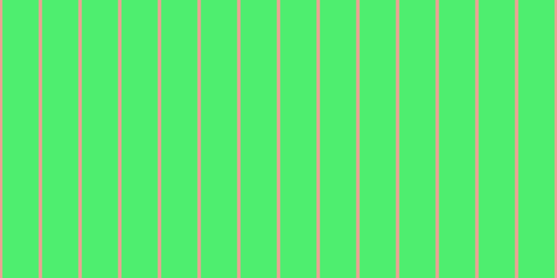 #4eee6f, #eba393 vertical lines, five pixels wide, fifty-two pixels apart