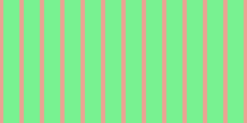 #4eee6f (75%), #eba393 vertical lines, fourteen pixels wide, fifty-two pixels apart