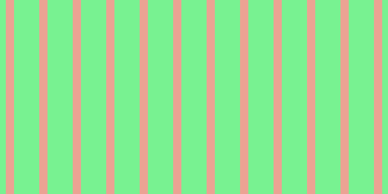 #4eee6f (75%), #eba393 vertical lines, seventeen pixels wide, fifty-two pixels apart