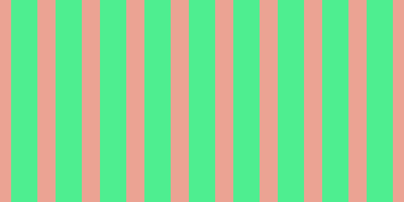 #4eee90, #eba393 vertical lines, thirty-six pixels wide, fifty-two pixels apart