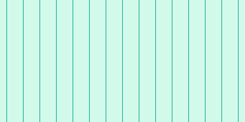 #4eeeb1 (25%), #04a393 vertical lines, two pixels wide, fifty-two pixels apart