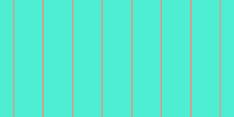 #4eeed2, #caa393 vertical lines, six pixels wide, ninety-five pixels apart
