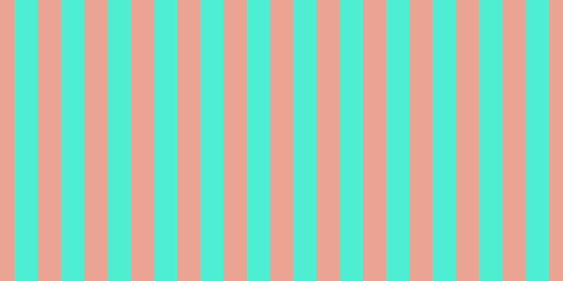 #4eeed2, #eba393 vertical lines, thirty-three pixels wide, thirty-three pixels apart