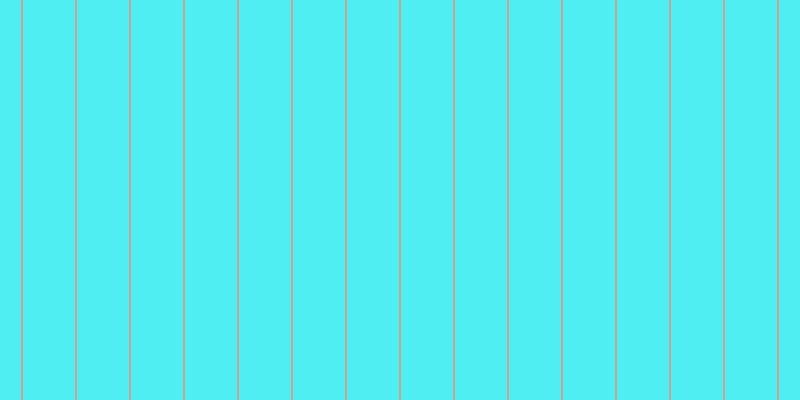#4eeef3, #caa393 vertical lines, two pixels wide, fifty-two pixels apart
