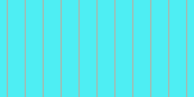 #4eeef3, #caa393 vertical lines, four pixels wide, seventy pixels apart