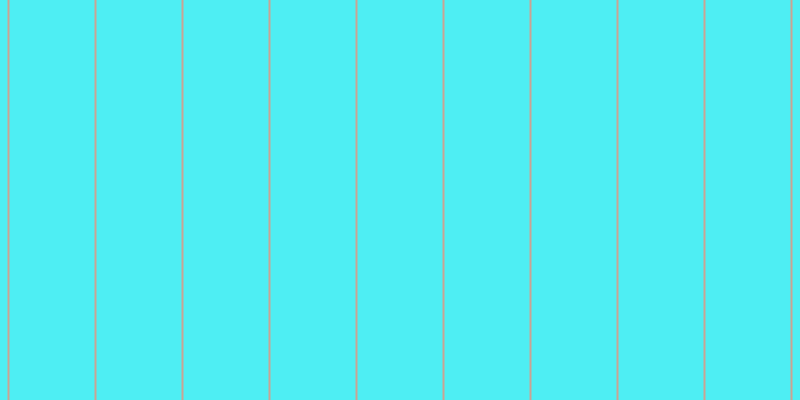 #4eeef3, #caa393 vertical lines, two pixels wide, eighty-five pixels apart