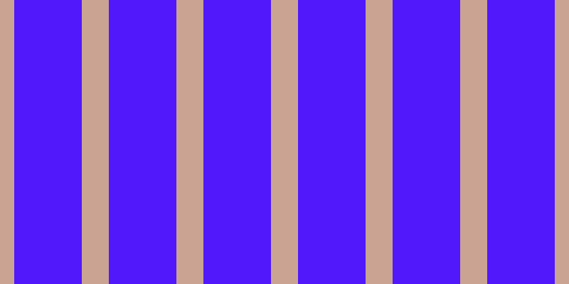 #5018fa, #caa393 vertical lines, thirty-eight pixels wide, ninety-five pixels apart