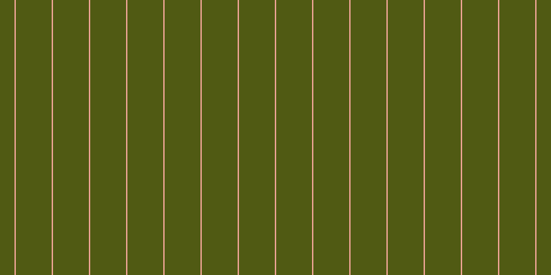 #505a13, #eba393 vertical lines, two pixels wide, fifty-two pixels apart