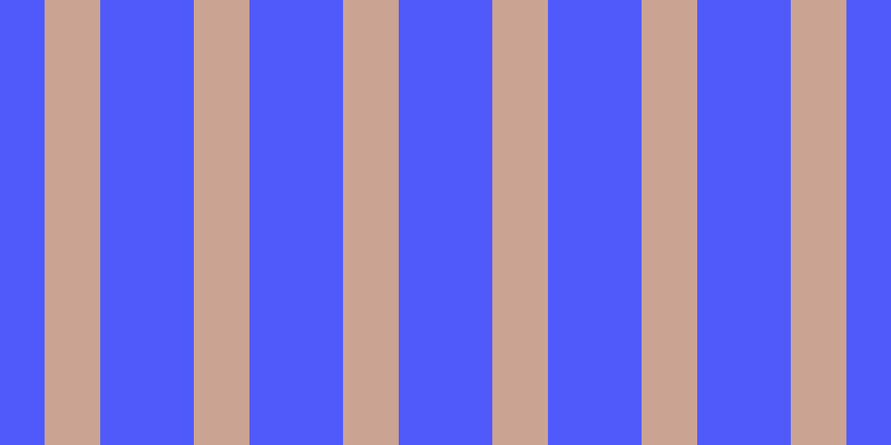 #505afa, #caa393 vertical lines, fifty pixels wide, eighty-four pixels apart