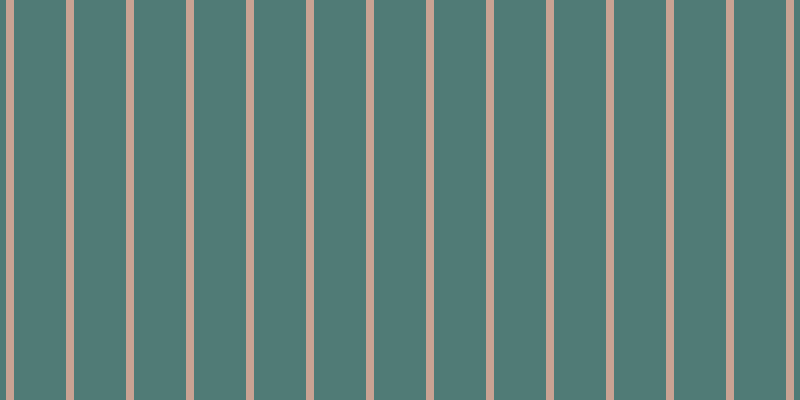 #507b76, #caa393 vertical lines, eight pixels wide, fifty-two pixels apart