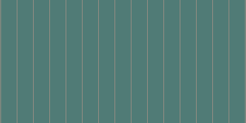 #507b76, #eba393 vertical lines, one pixels wide, fifty-two pixels apart