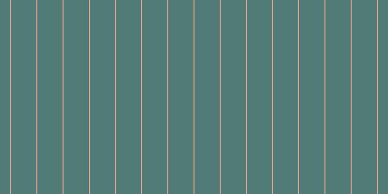 #507b76, #eba393 vertical lines, two pixels wide, fifty-two pixels apart