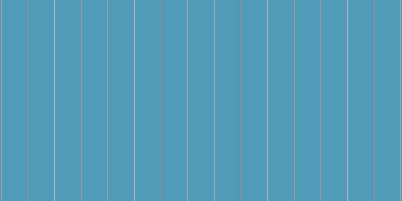 #509cb8, #eba393 vertical lines, one pixels wide, fifty-two pixels apart