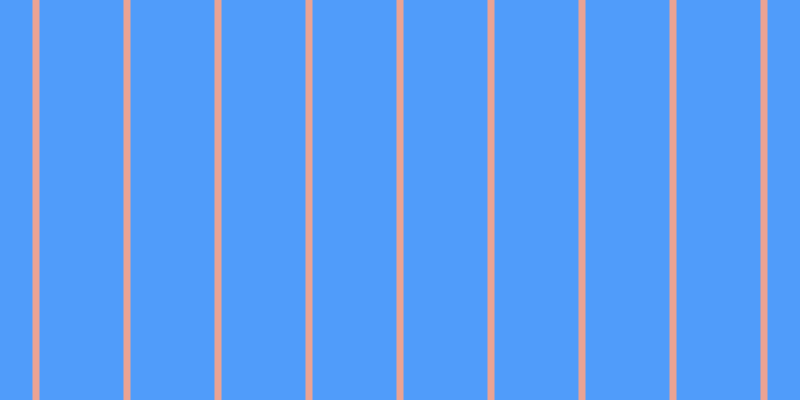 #509cfa, #eba393 vertical lines, seven pixels wide, eighty-four pixels apart