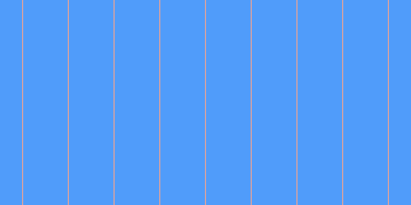 #509cfa, #eba393 vertical lines, two pixels wide, eighty-seven pixels apart