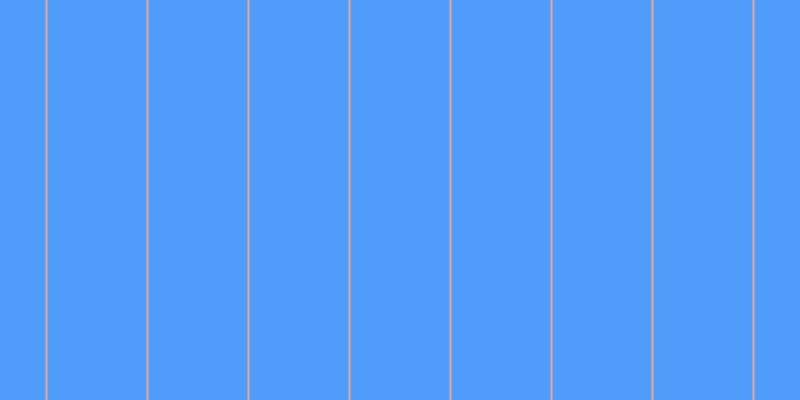 #509cfa, #eba393 vertical lines, two pixels wide, ninety-nine pixels apart