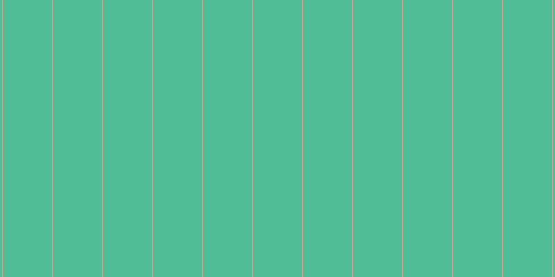 #50bd97, #caa393 vertical lines, two pixels wide, seventy pixels apart