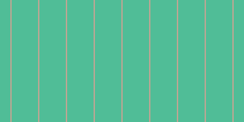 #50bd97, #caa393 vertical lines, four pixels wide, eighty-seven pixels apart