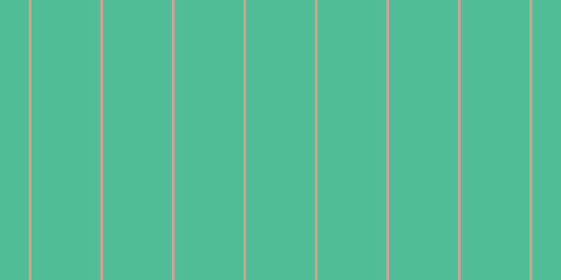 #50bd97, #caa393 vertical lines, four pixels wide, ninety-eight pixels apart