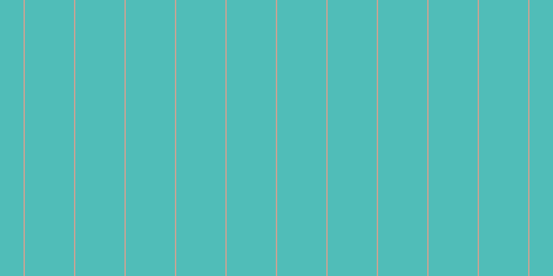 #50bdb8, #caa393 vertical lines, two pixels wide, seventy-one pixels apart