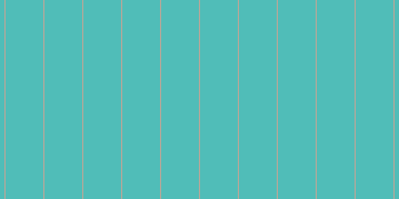#50bdb8, #caa393 vertical lines, two pixels wide, seventy-six pixels apart