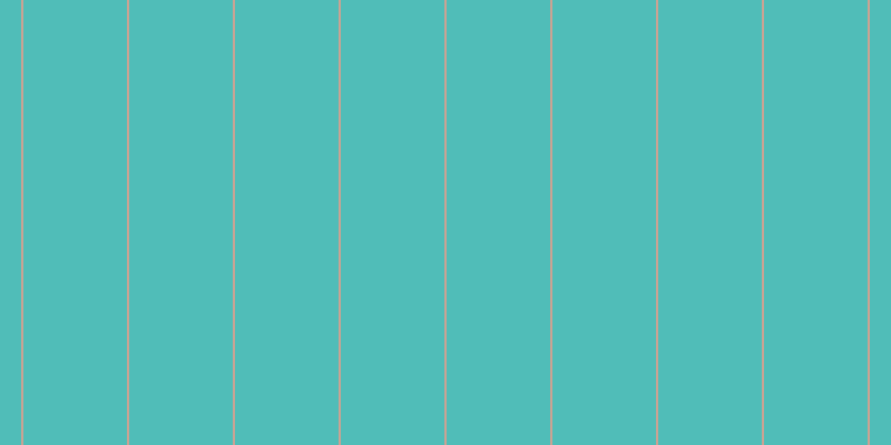 #50bdb8, #caa393 vertical lines, two pixels wide, ninety-three pixels apart