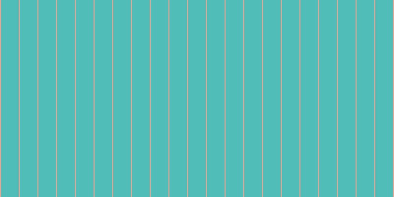 #50bdb8, #eba393 vertical lines, two pixels wide, thirty-six pixels apart